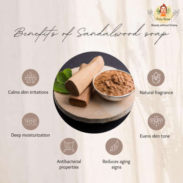 Organic homemade sandalwood soap