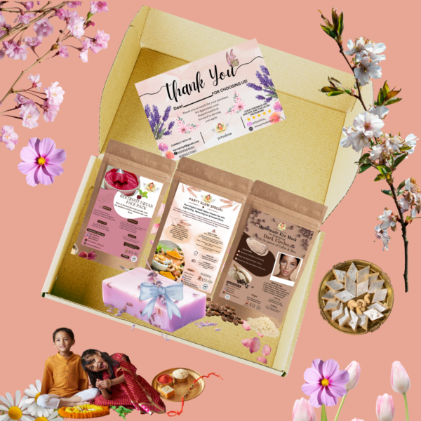 Organic skincare and selfcare gifting set
