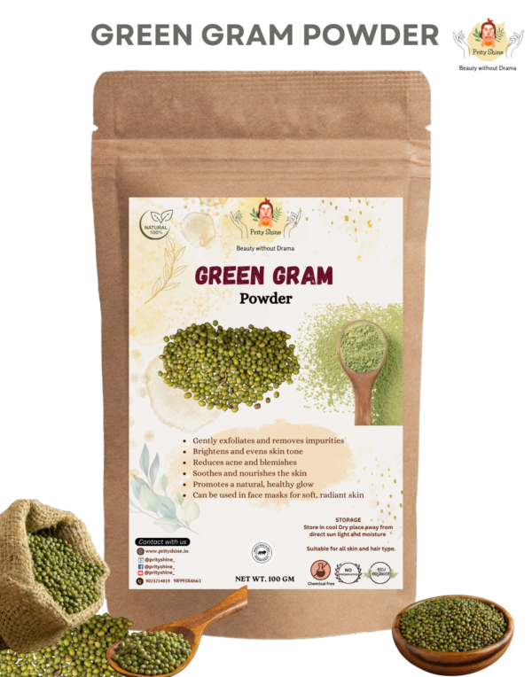 Organic green gram powder
