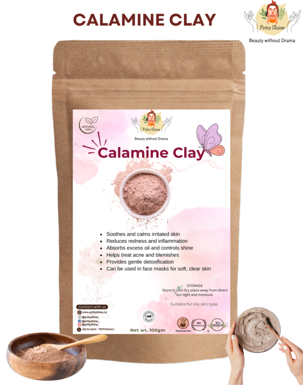 Organic calamine clay