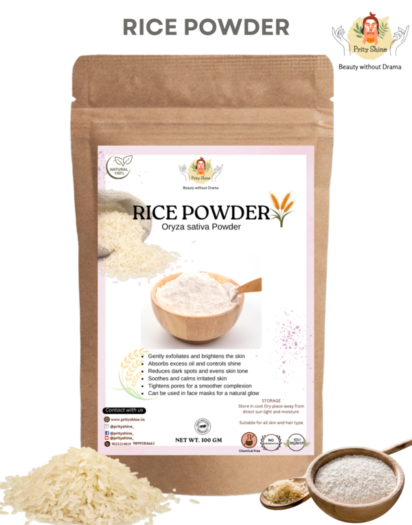 Organic rice powder